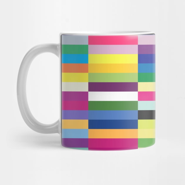 Compelling Stripes Modern Minimalist Colorful Stripe Pattern by ernstc